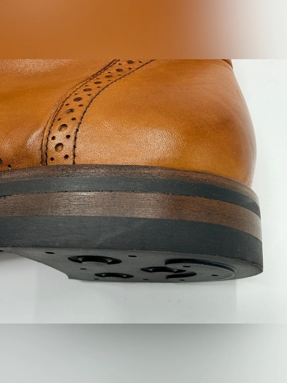 Allen Edmonds Dalton Dress Boots, Brown Walnut Leather 9.5/10 Condition size 12